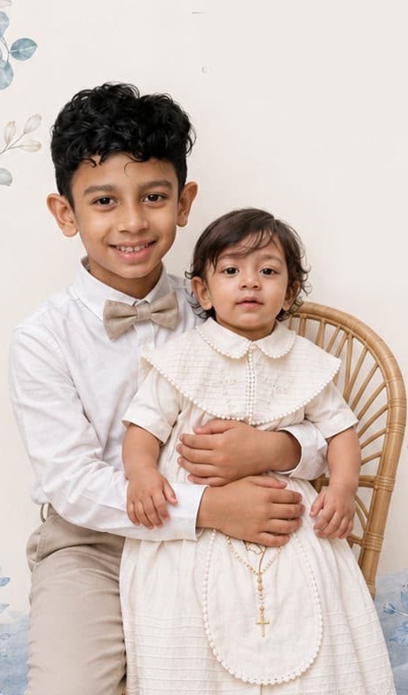 Enzo with his big brother